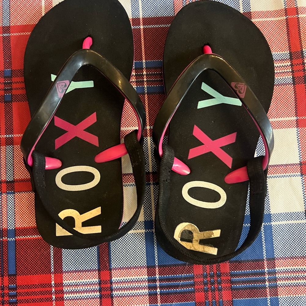 Roxy Toddler Girls Black Sandals
